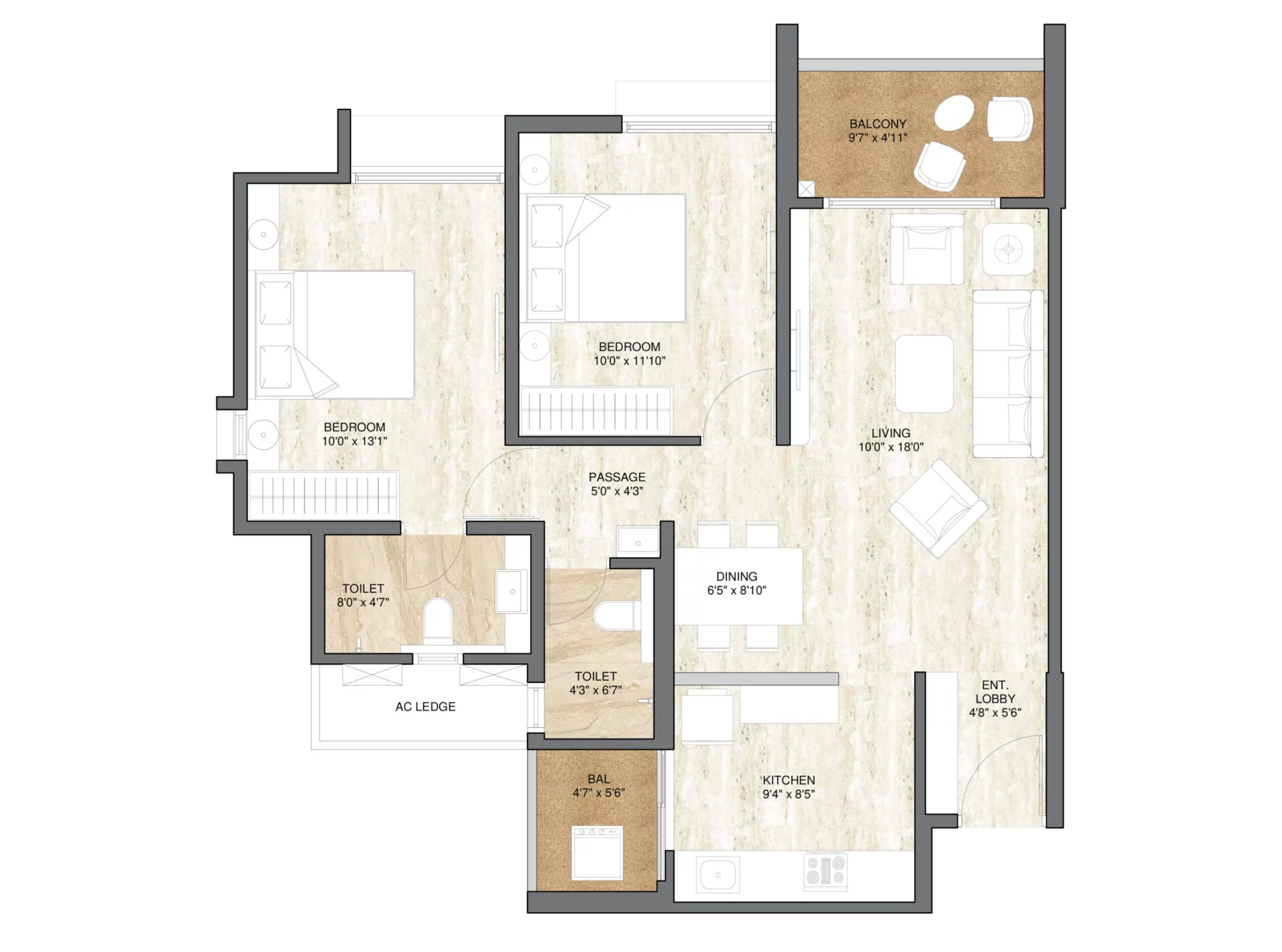 2 BHK
