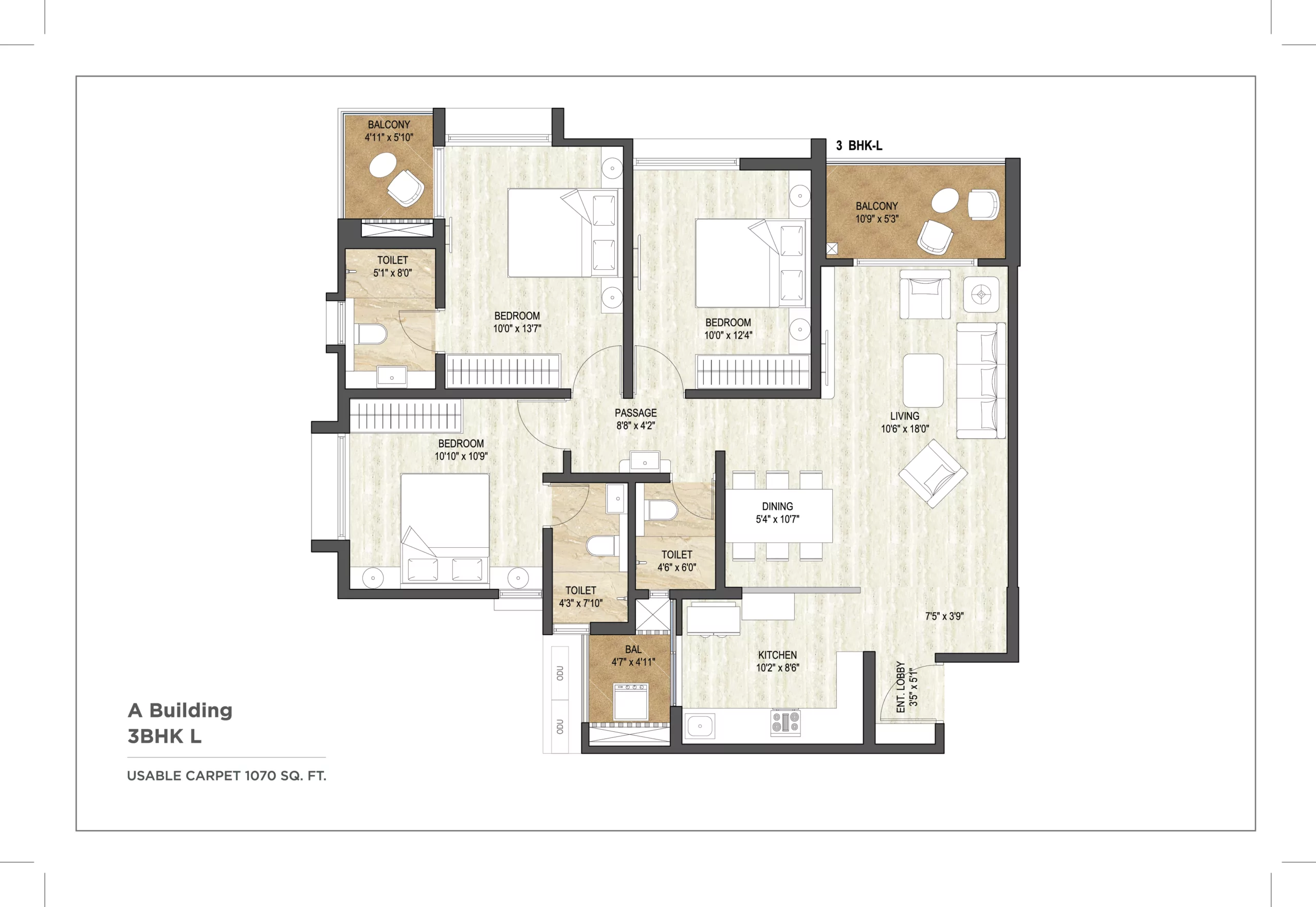 3 BHK L